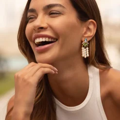 Afrodite Earrings/Pastel Combo