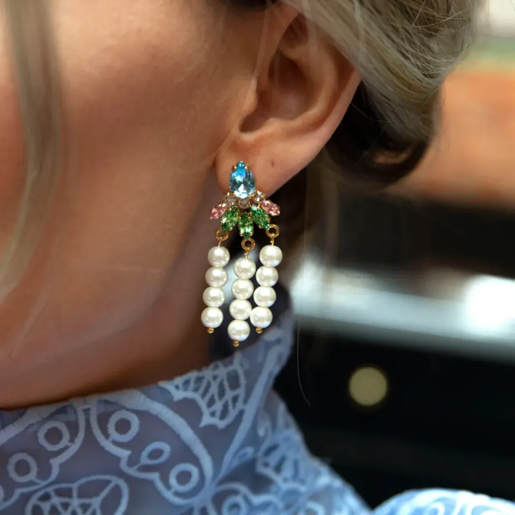 Afrodite Earrings/Pastel Combo