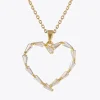 Baguette Heart Necklace/Crystal