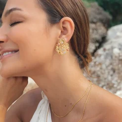 Bohemian Coin Earrings/Rainbow Combo