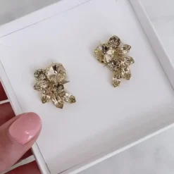 Electra Earrings/Greige Combo