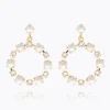 Eternity Pearl Earrings/Pearl + Crystal