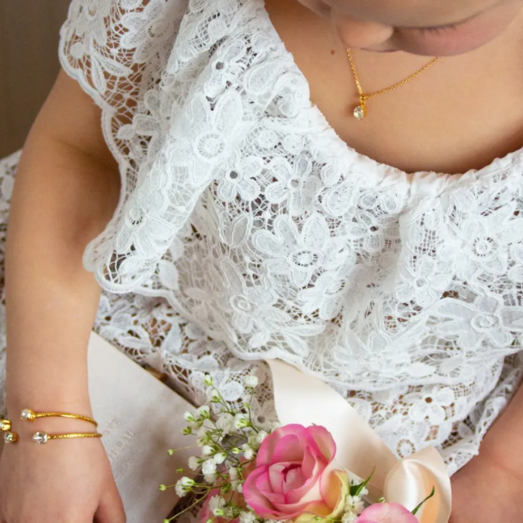 Flower Girl Necklace/Crystal (Children Size)