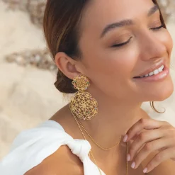 Gardenia Earrings/Rainbow Combo