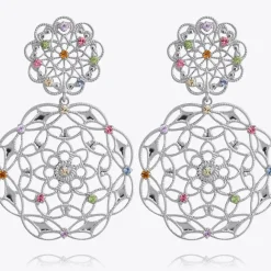 Gardenia Earrings/Rainbow Combo