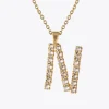 Letter Necklace N/Crystal