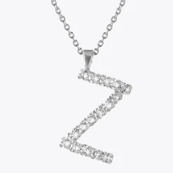 Letter Necklace Z/Crystal