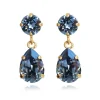 Mini Drop Earrings/Denim Blue