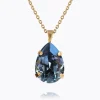 Mini Drop Necklace/Denim Blue