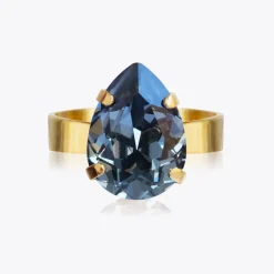 Mini Drop Ring/Denim Blue