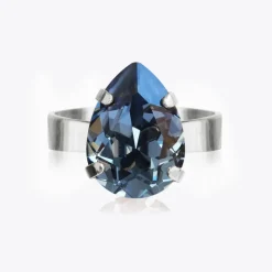Mini Drop Ring/Denim Blue