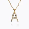 Mini Letter Necklace A/Crystal