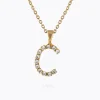 Mini Letter Necklace C/Crystal
