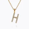 Mini Letter Necklace H/Crystal