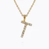 Mini Letter Necklace T/Crystal