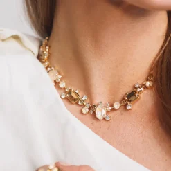 Mini Noora Necklace/Topaz Combo
