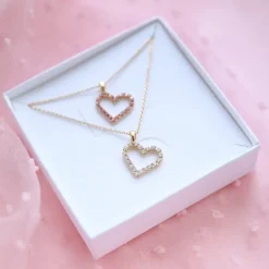 Mini Sweetheart Necklace/Crystal