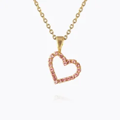 Mini Sweetheart Necklace/Light Rose