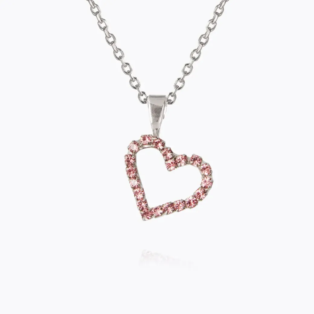 Mini Sweetheart Necklace/Light Rose