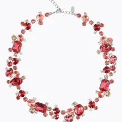 Noora Necklace/Mulberry Red Combo