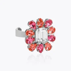 Peony Ring/Coral Combo