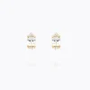 Petite Navette Earrings/Crystal