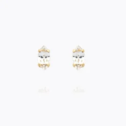 Petite Navette Earrings/Crystal