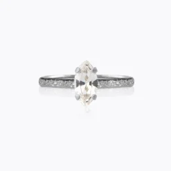 Petite Navette Ring/Crystal